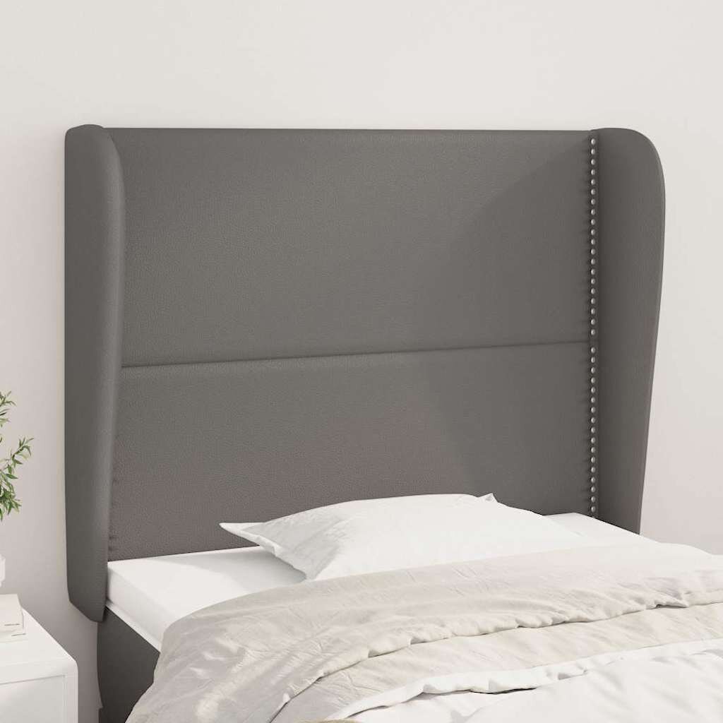 vidaXL Горна табла с уши сива 103x23x118/128 см плат