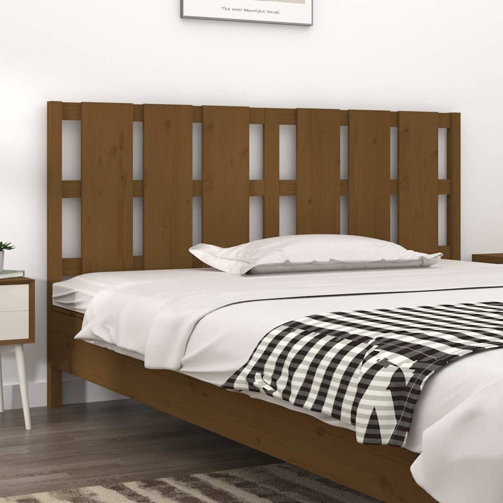 vidaXL Горна табла за легло меденокафява 1655x4x100 см бор масив