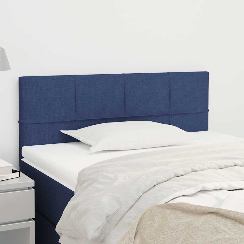 vidaXL Горна табла за легло синя 90x5x78/88 см плат