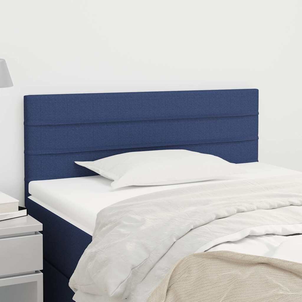 vidaXL Горна табла за легло синя100x5x78/88 см плат