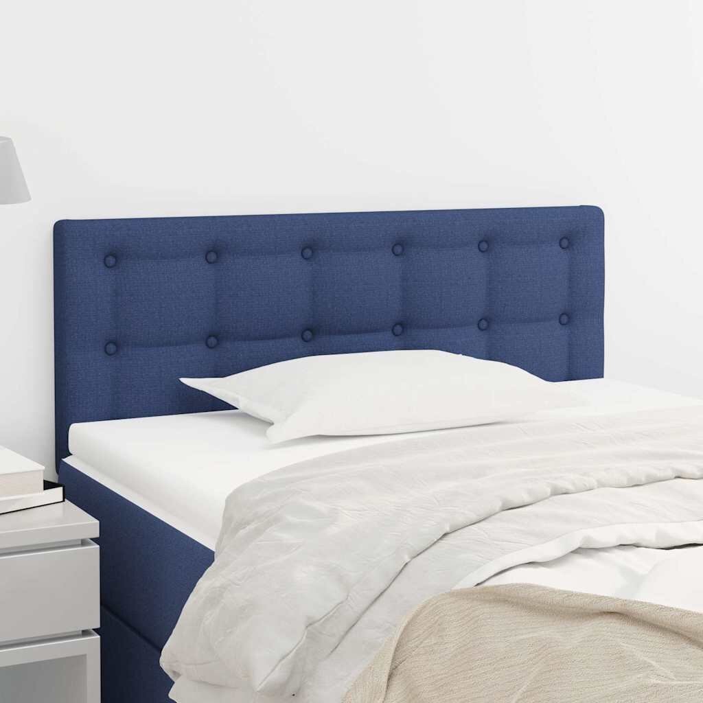 vidaXL Горна табла за легло синя100x5x78/88 см плат