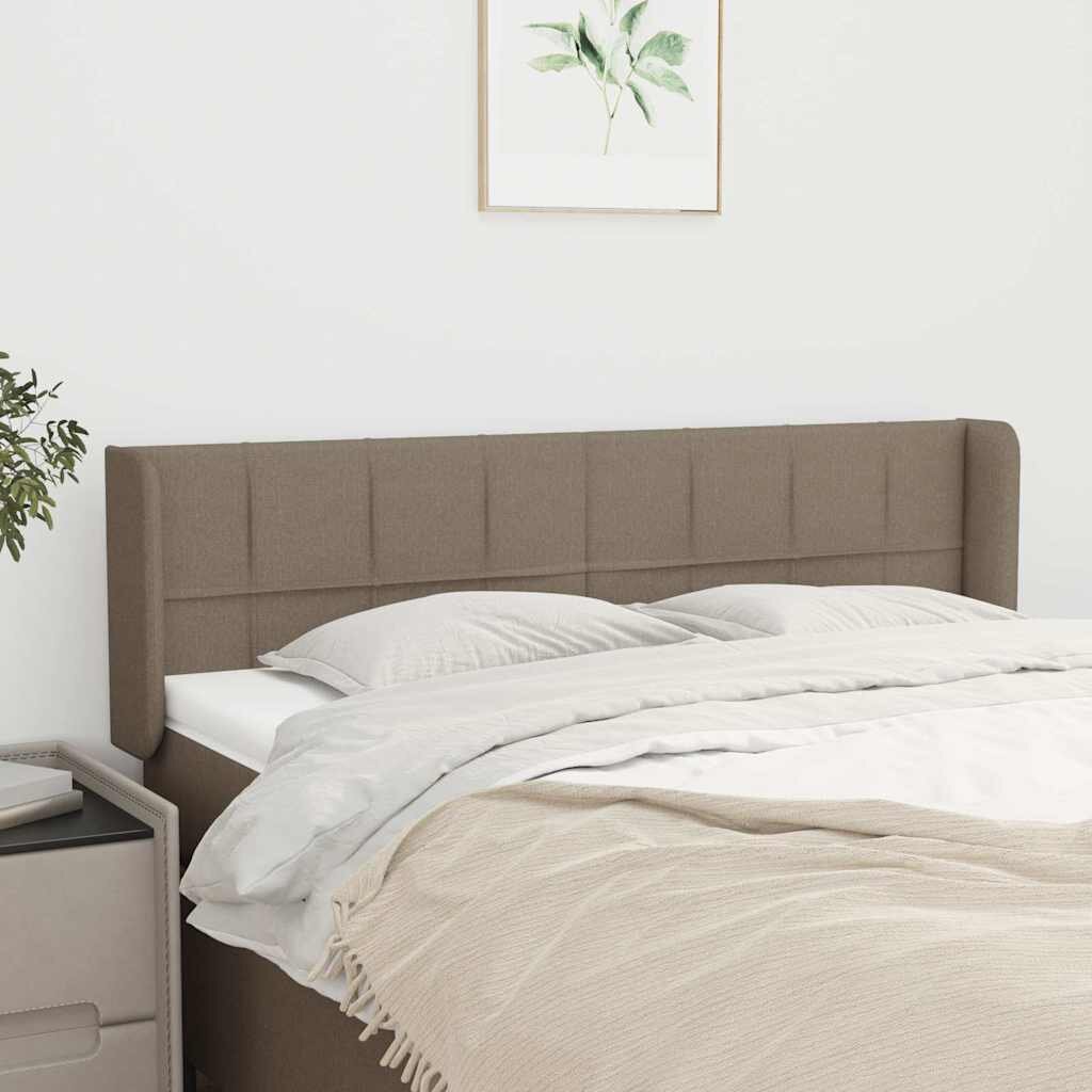 vidaXL Горна табла за легло таупе 147x16x78/88 см плат