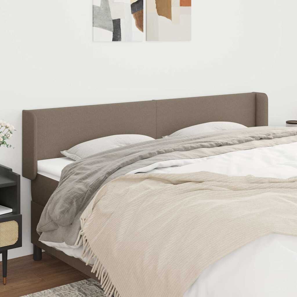 vidaXL Горна табла за легло таупе 183x16x78/88 см плат