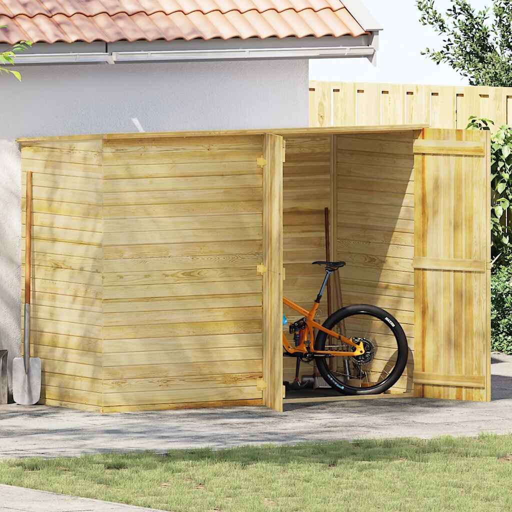 vidaXL Градинска барака 232x110x170 см импрегниран бор