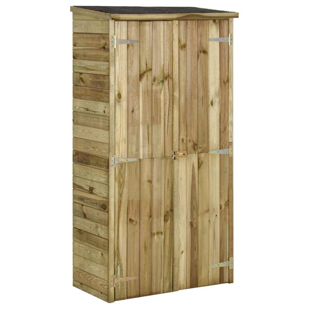 vidaXL Градинска барака импрегниран бор 85x48x177 cм