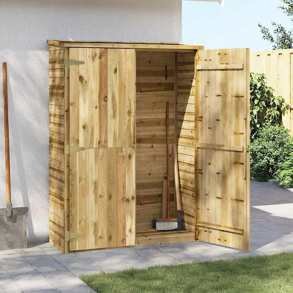 vidaXL Градинска барака за инструменти 123x50x171 см импрегниран бор