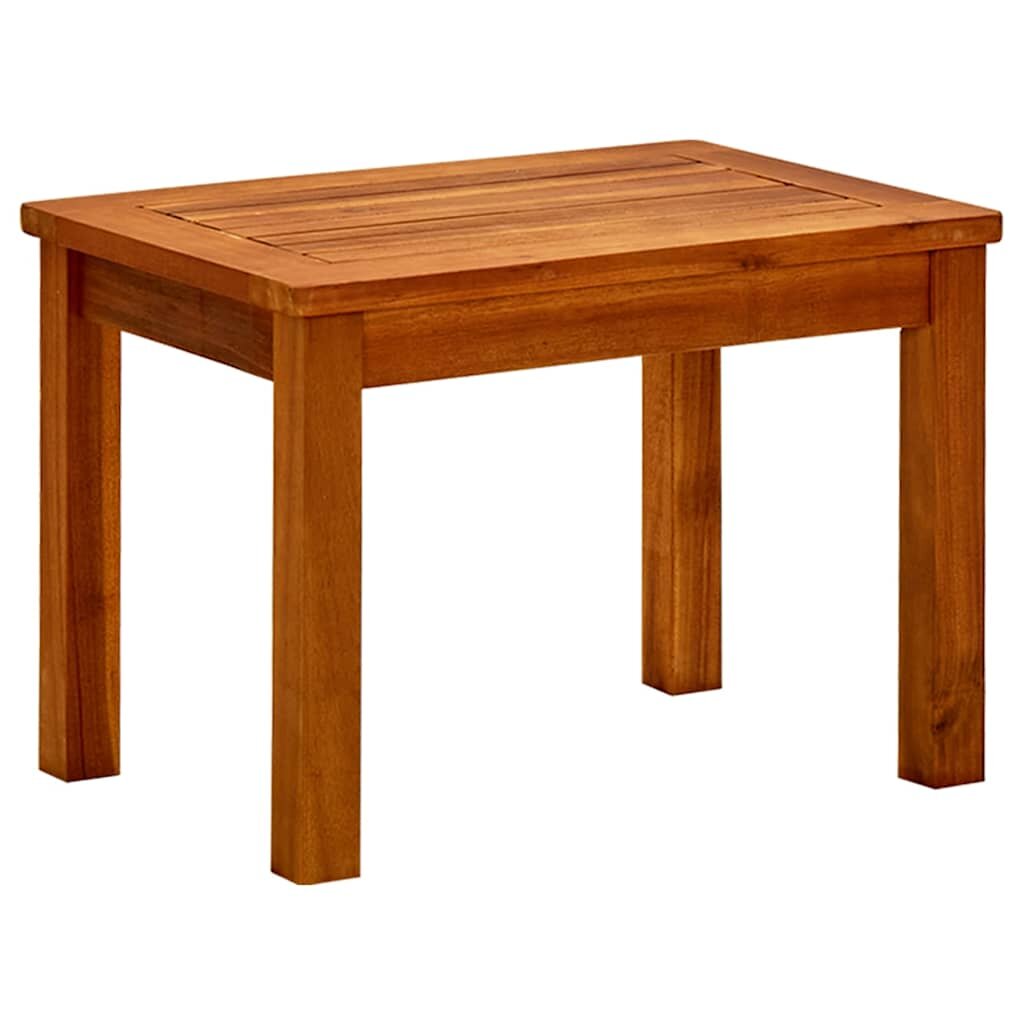 vidaXL Градинска кафе маса 50x35x36 см акация масив