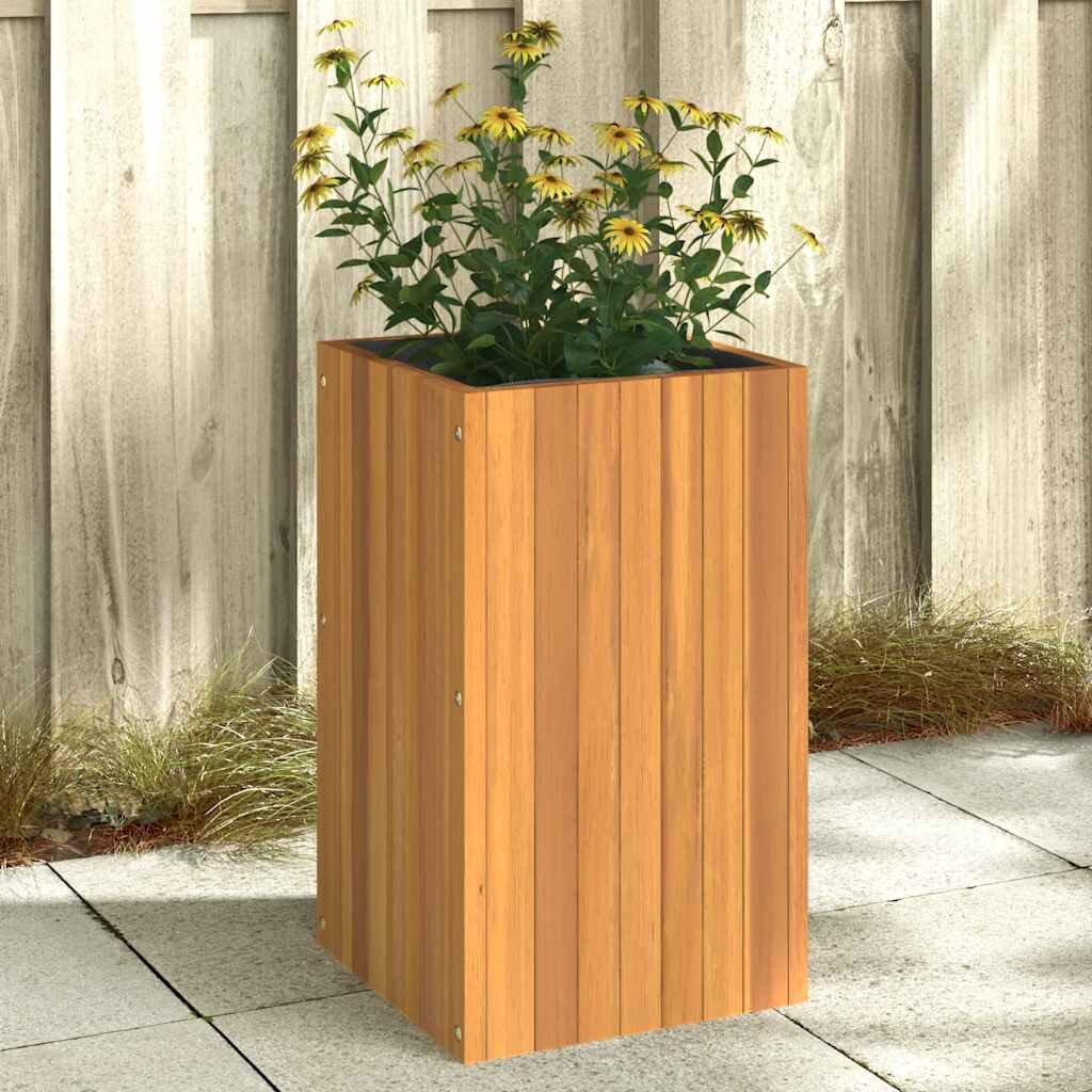 vidaXL Градинска кашпа 35x35x60 см масивна акация