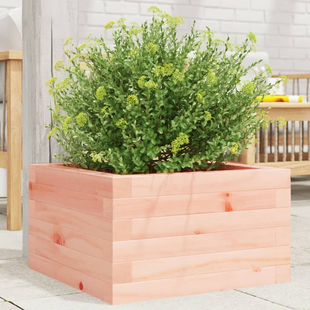 vidaXL Градинска кашпа 40x40x23 см масивна дугласка дървесина