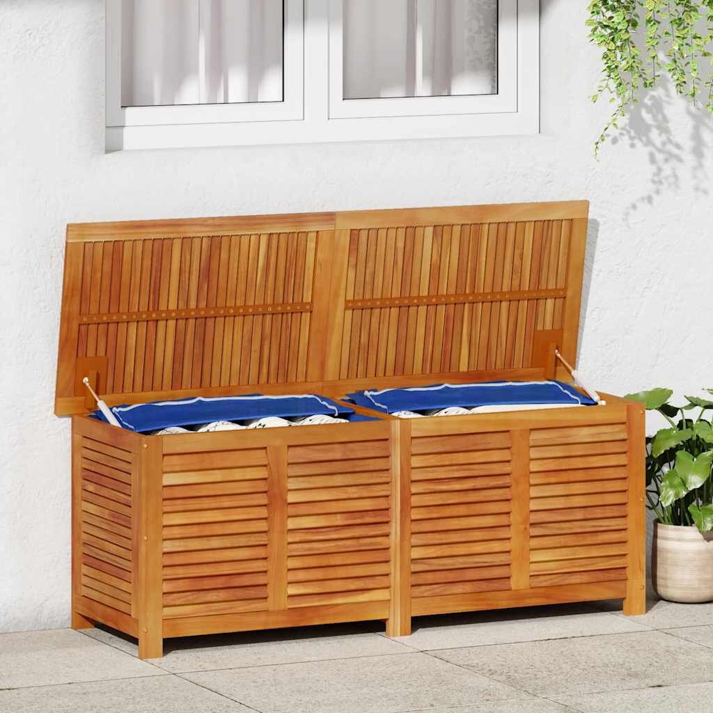 vidaXL Градинска кутия за съхранение 150x50x56 см акациево дърво масив