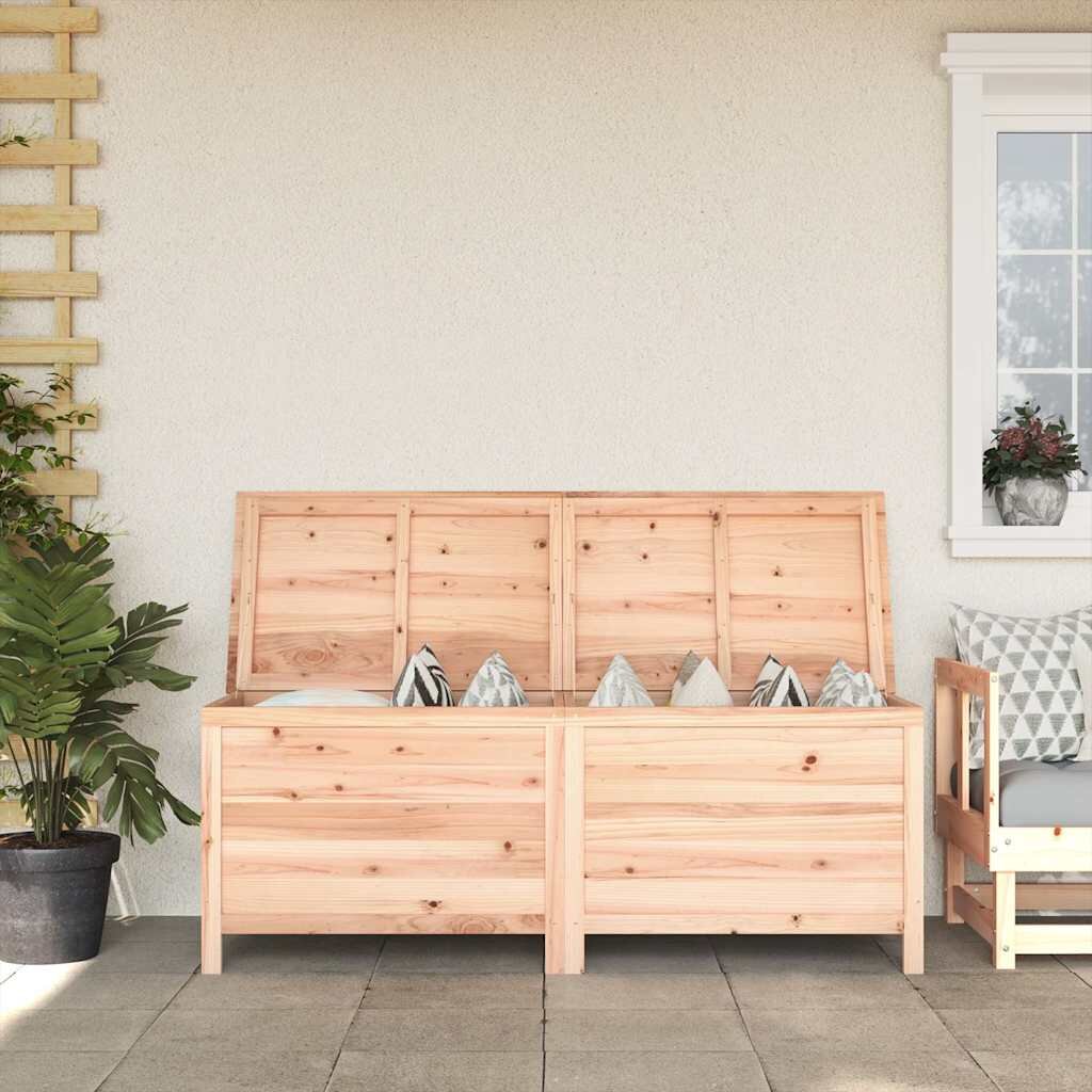 vidaXL Градинска кутия за съхранение 150x50x565 см чам масив