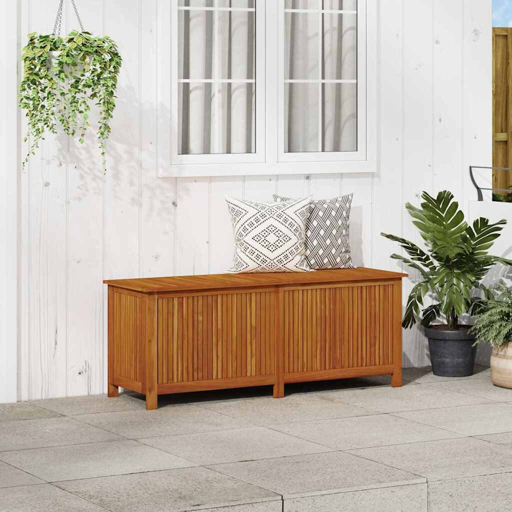 vidaXL Градинска кутия за съхранение 150x50x58 см акациево дърво масив