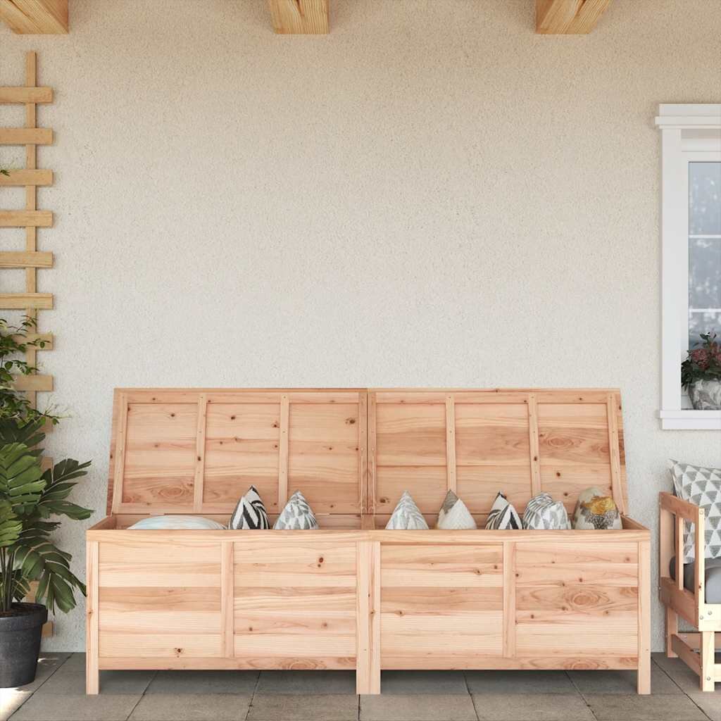 vidaXL Градинска кутия за съхранение 1985x50x565 см чам масив