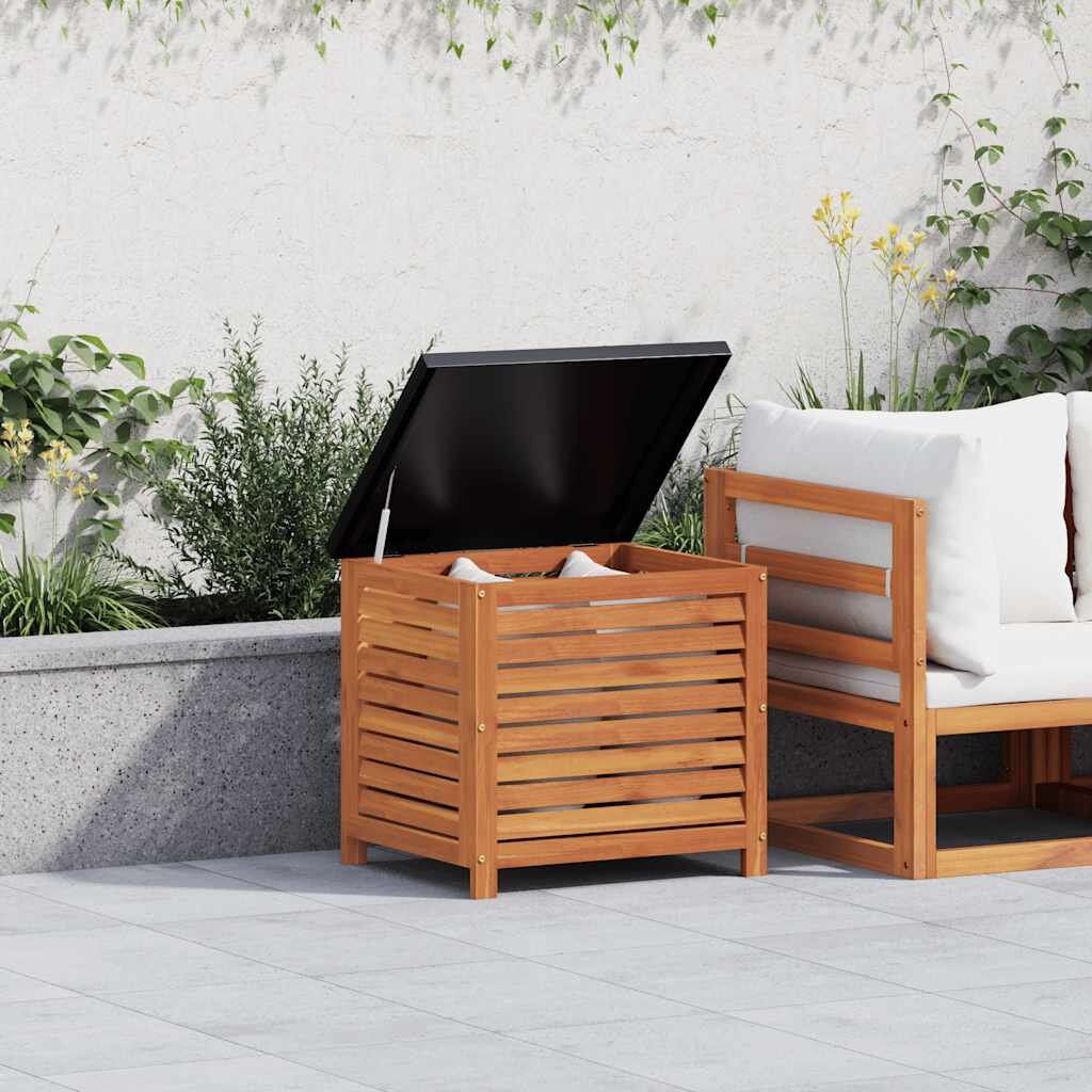 vidaXL Градинска кутия за съхранение 60x50x55 см евкалипт масив