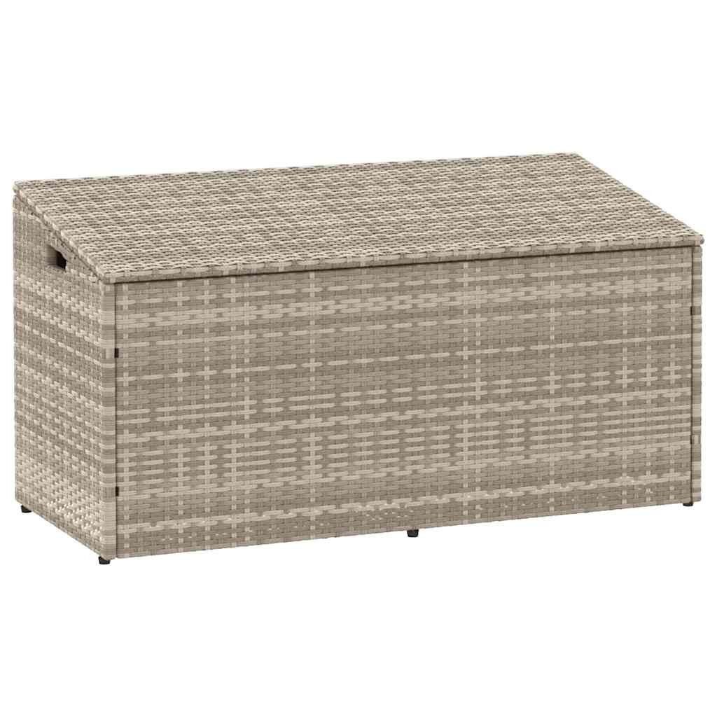 vidaXL Градинска кутия за съхранение Светло сиво 110x50x58 cm