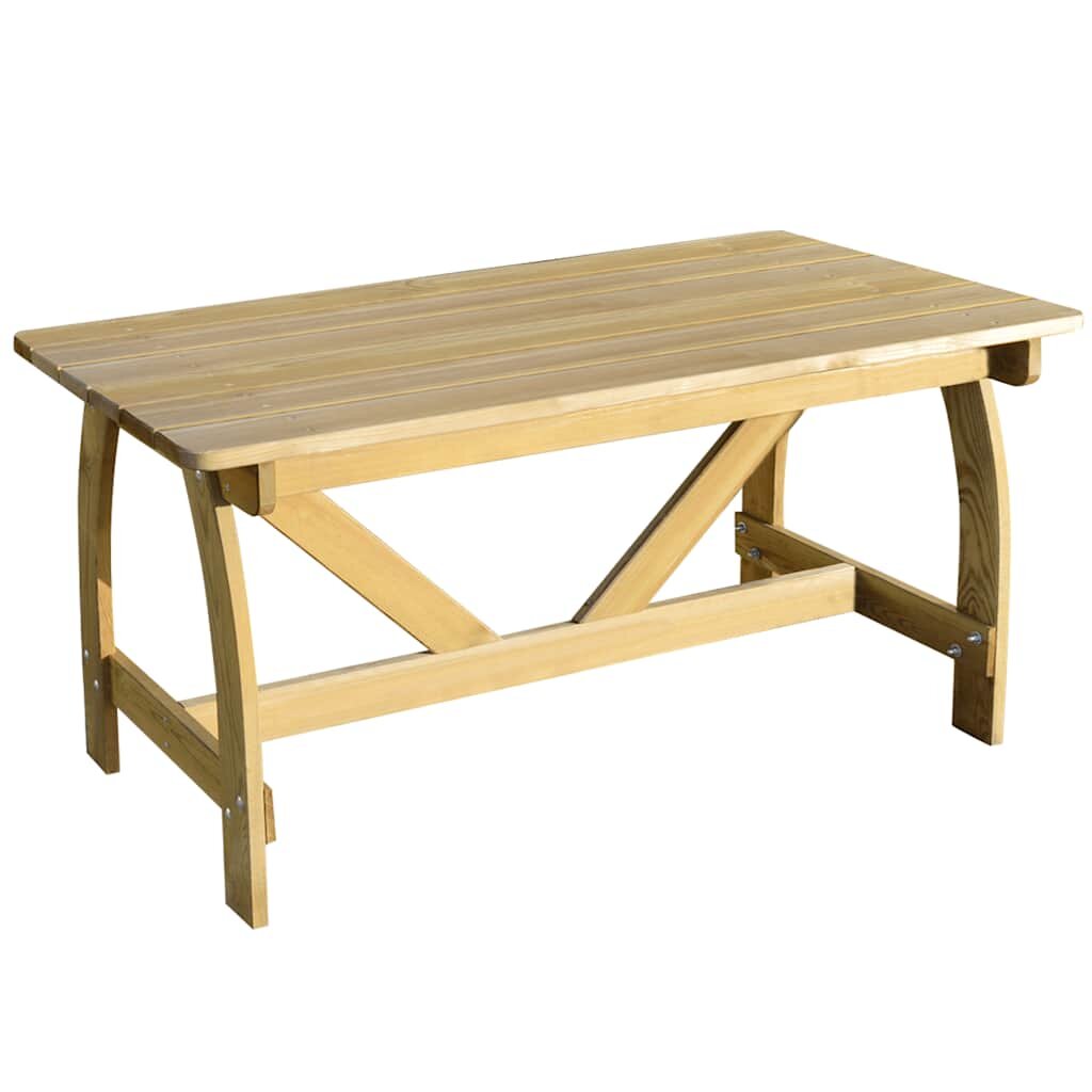vidaXL Градинска маса 150x74x75 см импрегнирано борово дърво