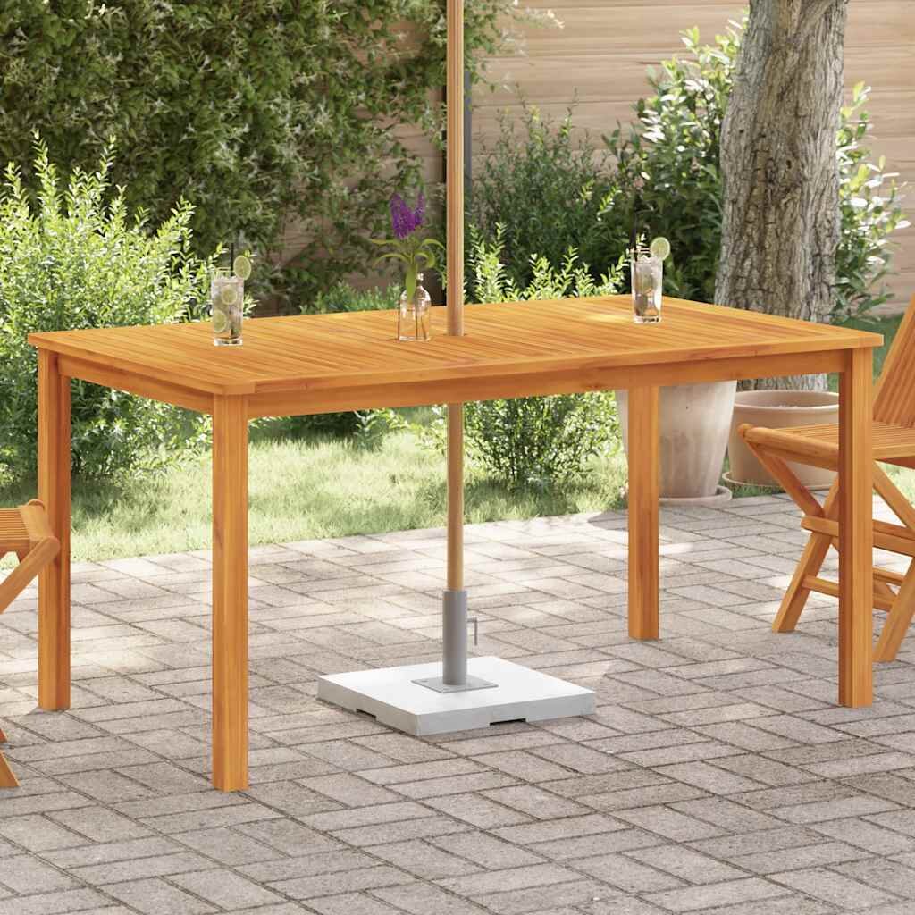 vidaXL Градинска маса 150x90x74 см акация масив