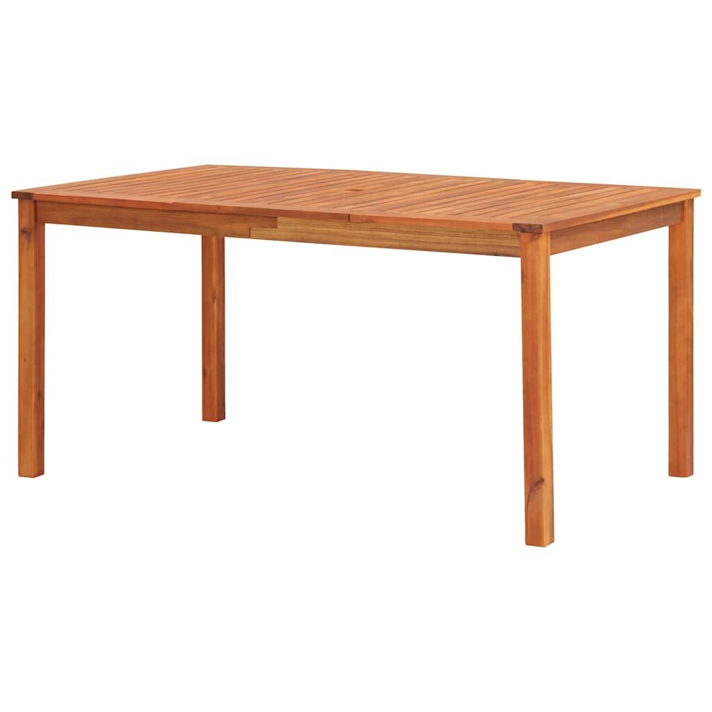 vidaXL Градинска маса 150x90x74 см акация масив