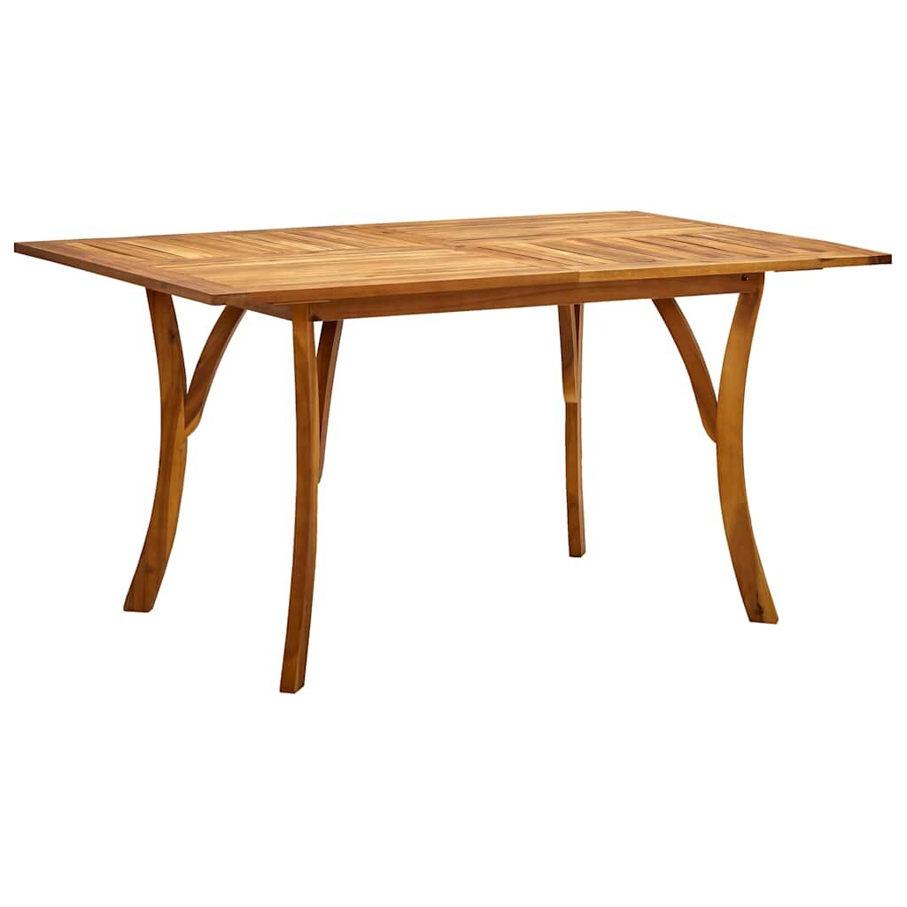 vidaXL Градинска маса 150x90x75 см акация масив