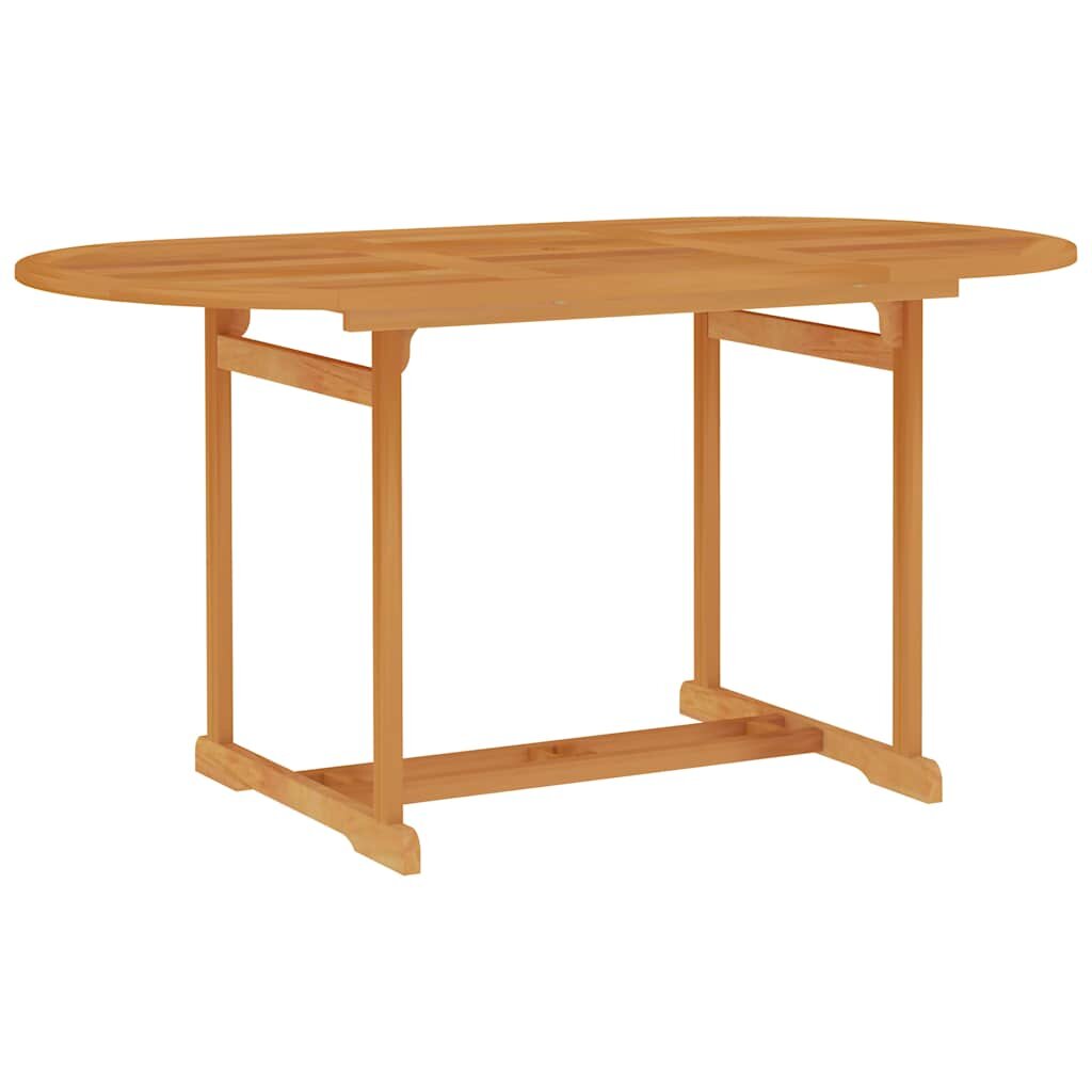 vidaXL Градинска маса 150x90x75 см тиково дърво масив