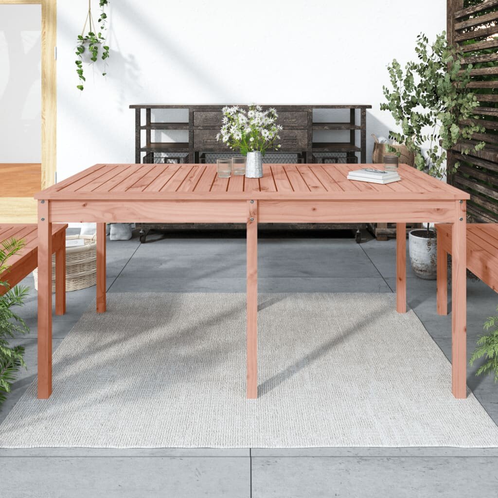 vidaXL Градинска маса 1595x825x76 см дугласко дърво масив