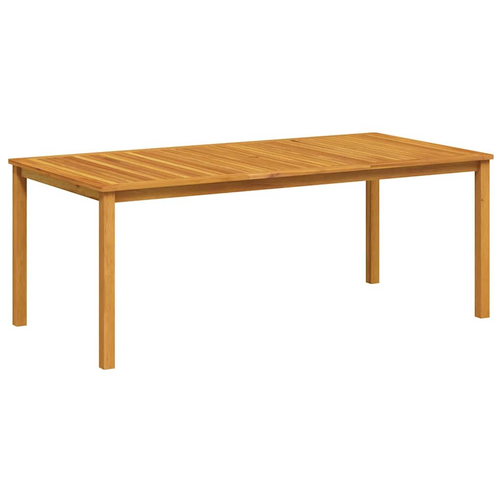 vidaXL Градинска маса 200x100x74 см акация масив