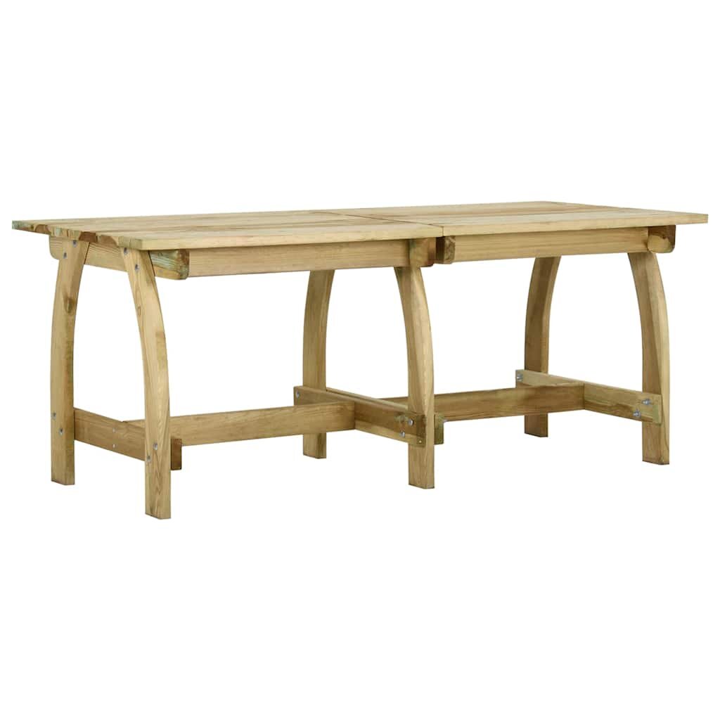 vidaXL Градинска маса 220x74x75 см импрегниран бор