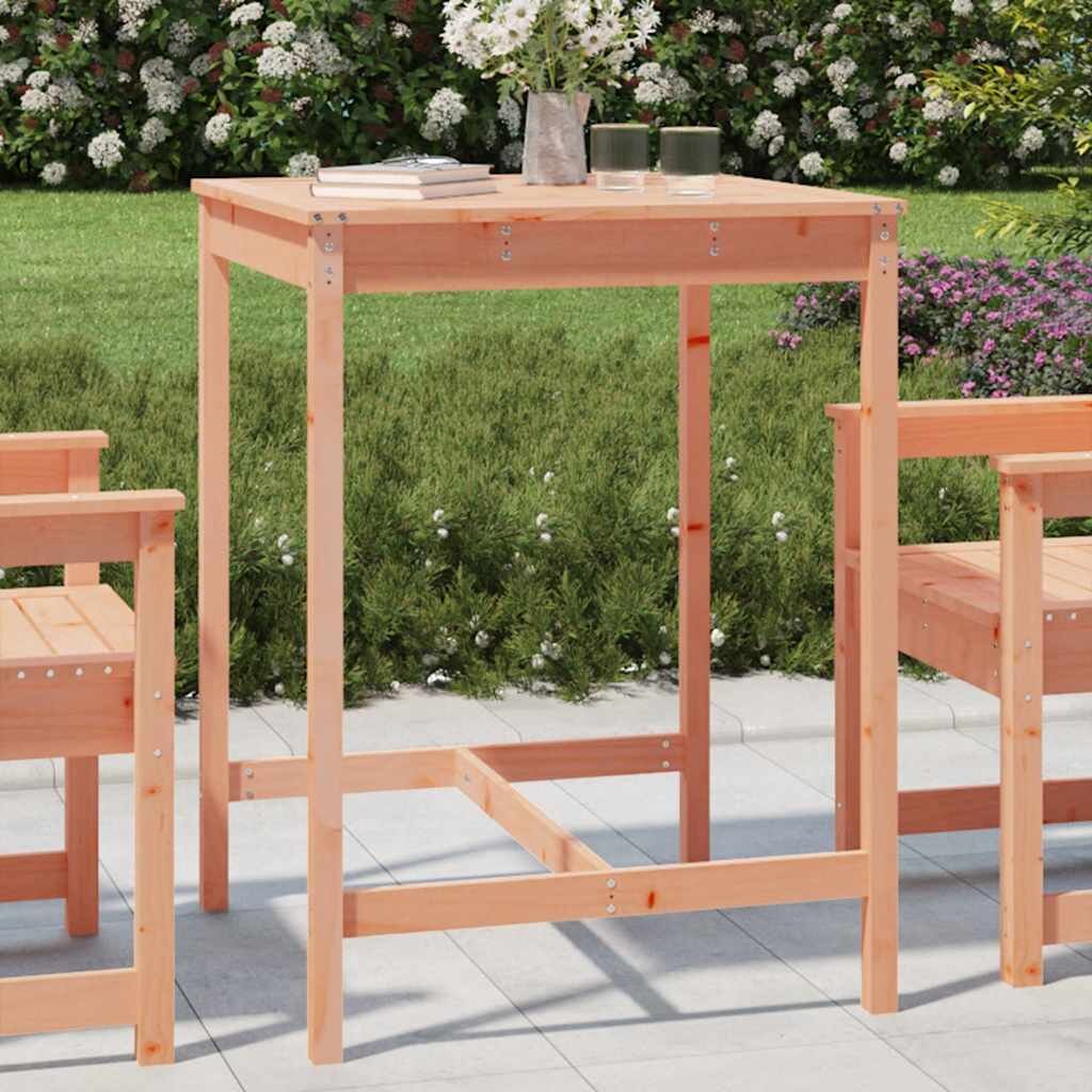 vidaXL Градинска маса 825x825x110 см дугласко дърво масив