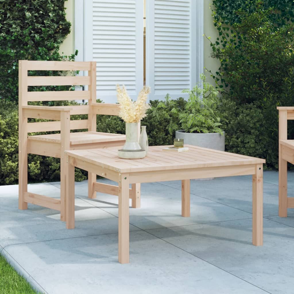 vidaXL Градинска маса 825x825x45 см борово дърво масив