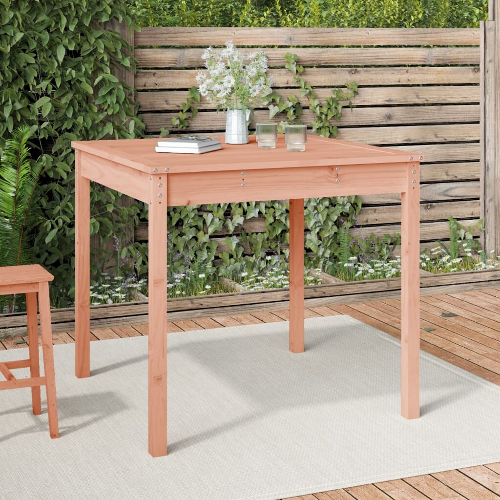 vidaXL Градинска маса 825x825x76 см дугласко дърво масив