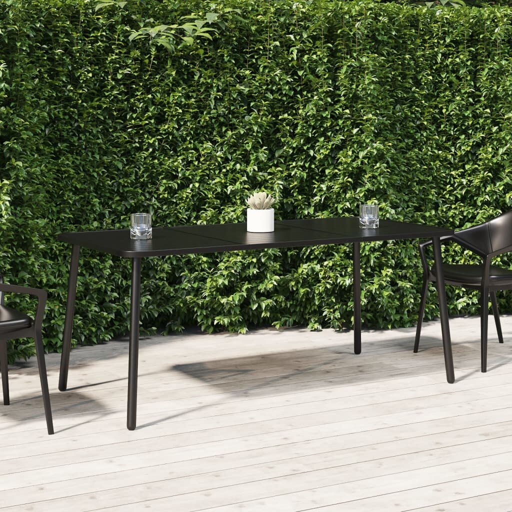 vidaXL Градинска маса антрацит 165x80x71 cм стомана
