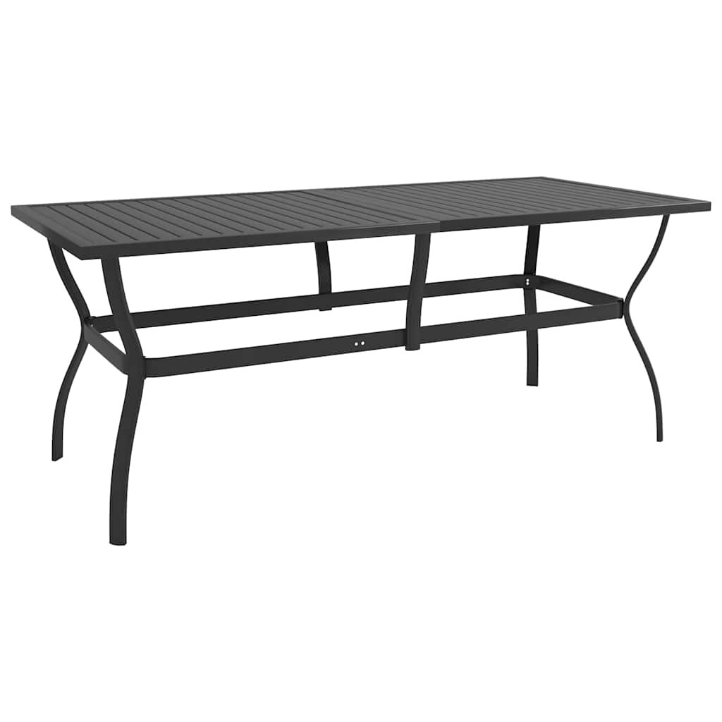 vidaXL Градинска маса антрацит 190x80x72 см стомана