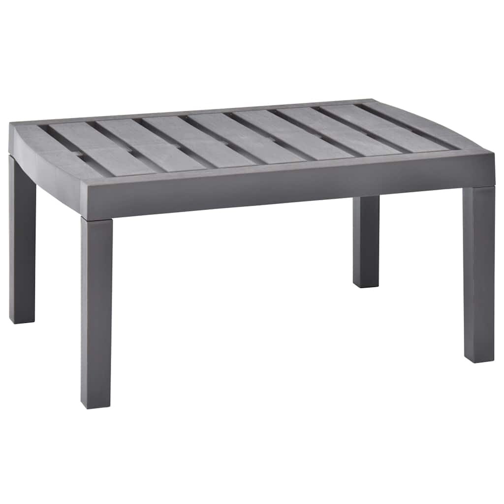 vidaXL Градинска маса мока 78x55x38 см пластмаса