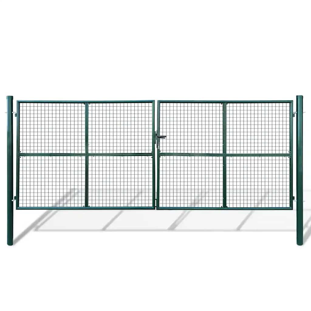 vidaXL Градинска мрежеста порта 400x150 см