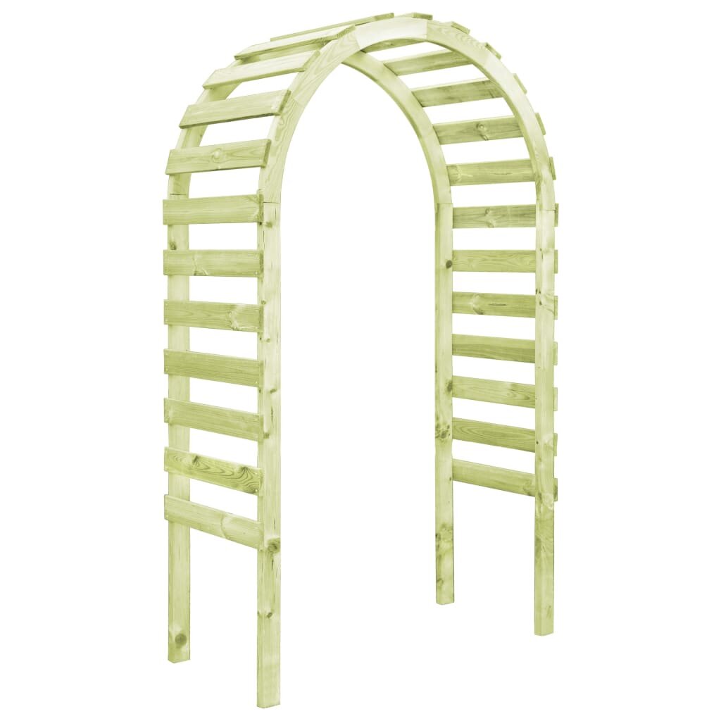 vidaXL Градинска пергола 130x60x230 см импрегниран бор