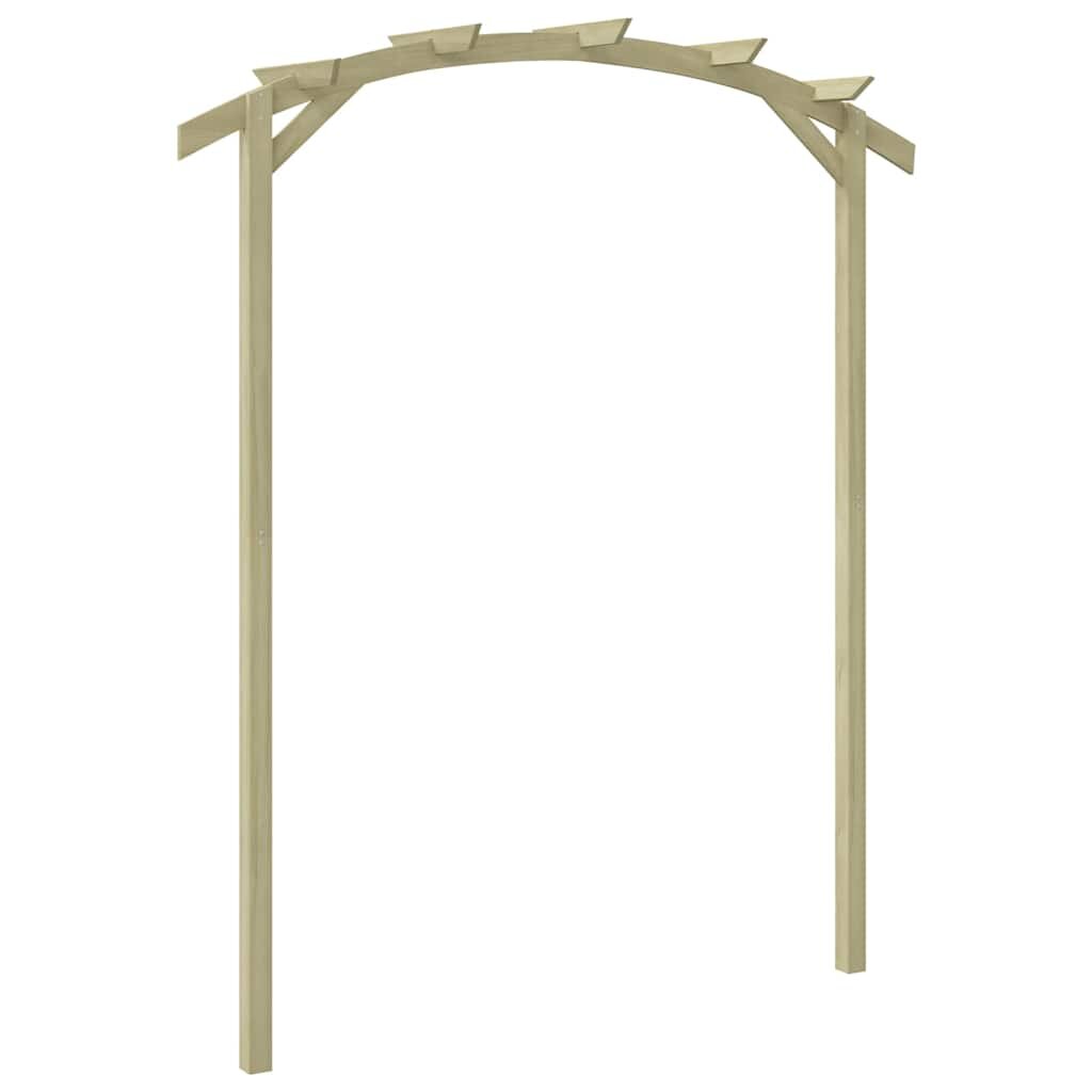 vidaXL Градинска пергола импрегниран бор 180x210x40 см