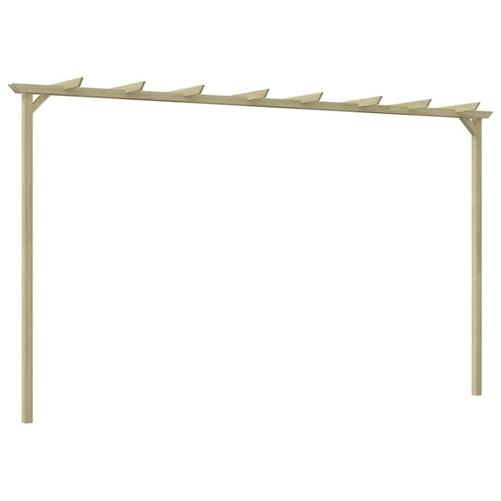 vidaXL Градинска пергола импрегниран бор 360x200x60 см