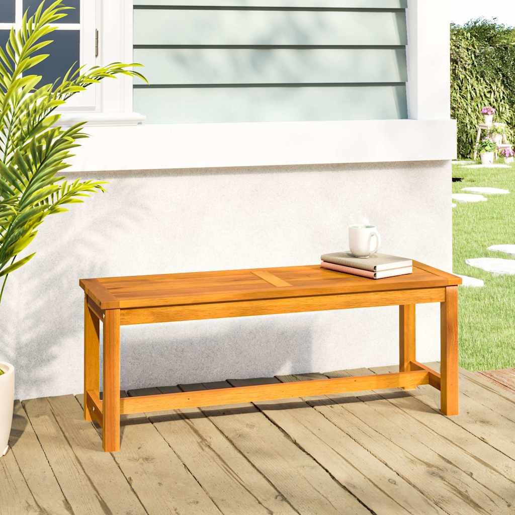 vidaXL Градинска пейка 110x35x45 см масивна акация