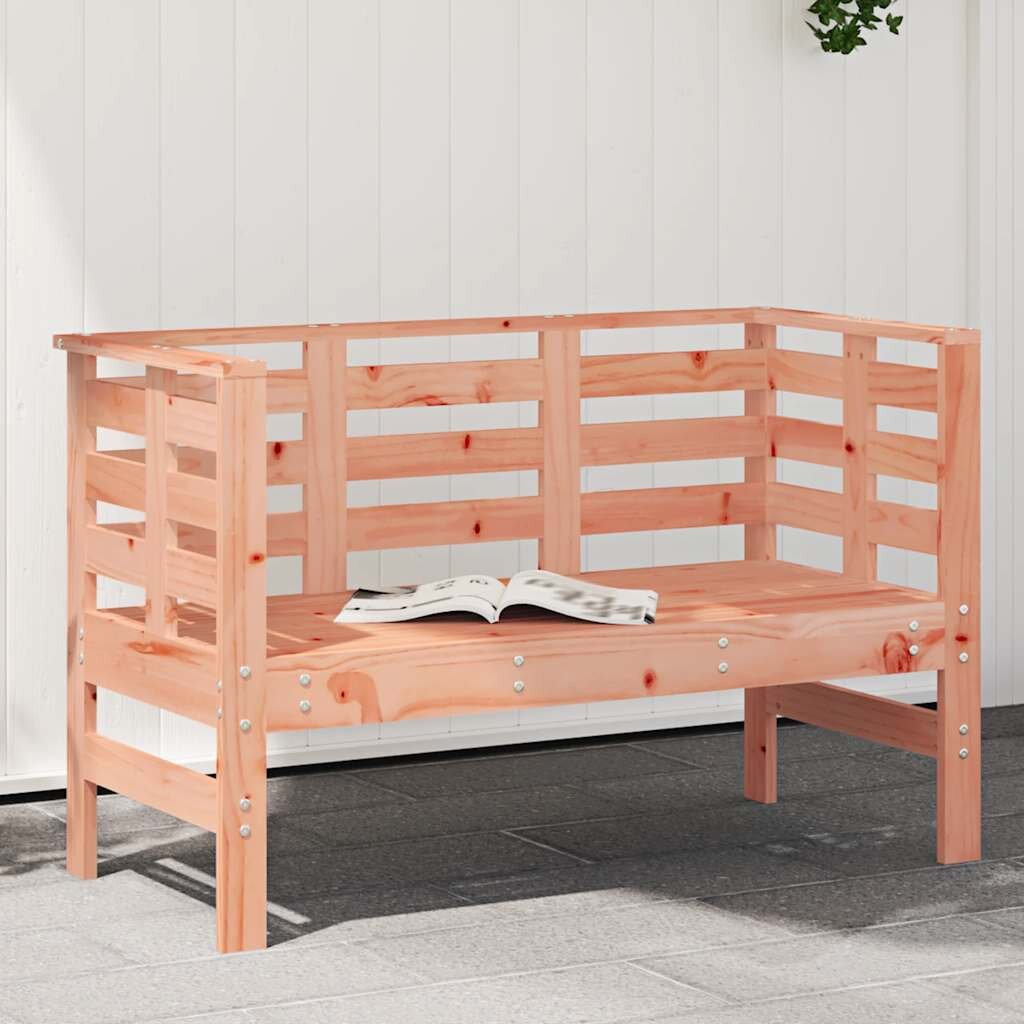 vidaXL Градинска пейка 1115x53x71 см масивна дугласка дървесина