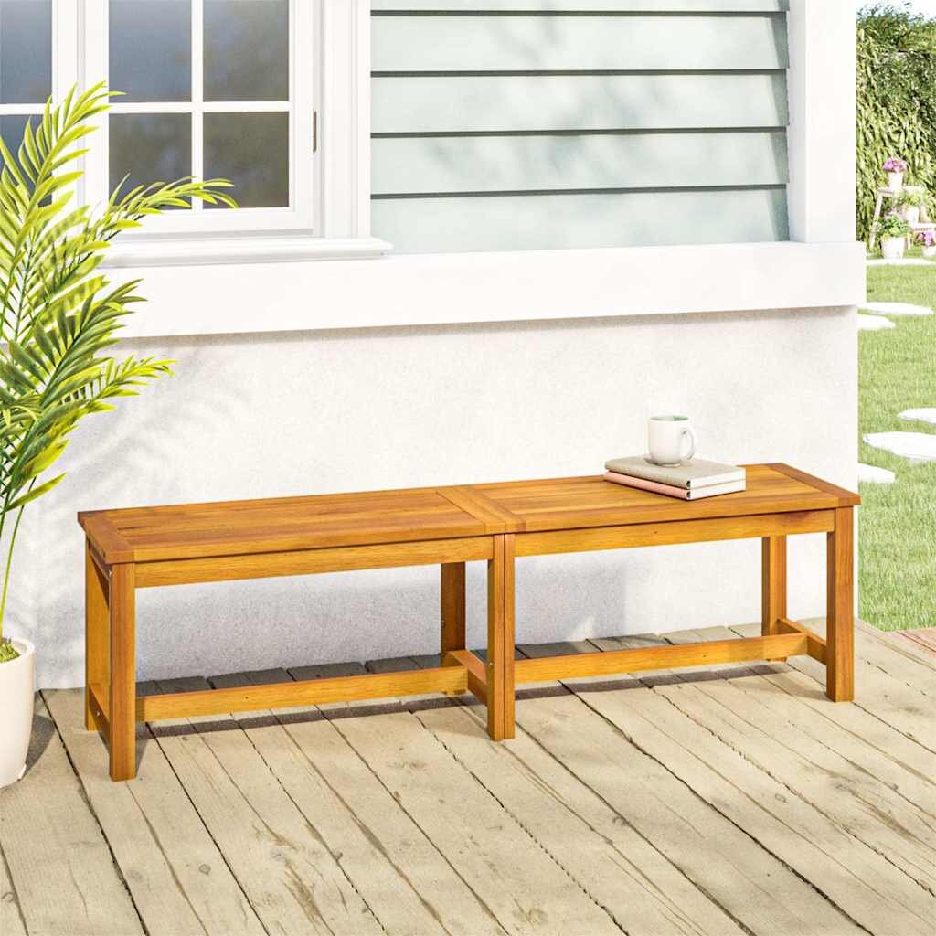 vidaXL Градинска пейка 150x35x45 см масивна акация