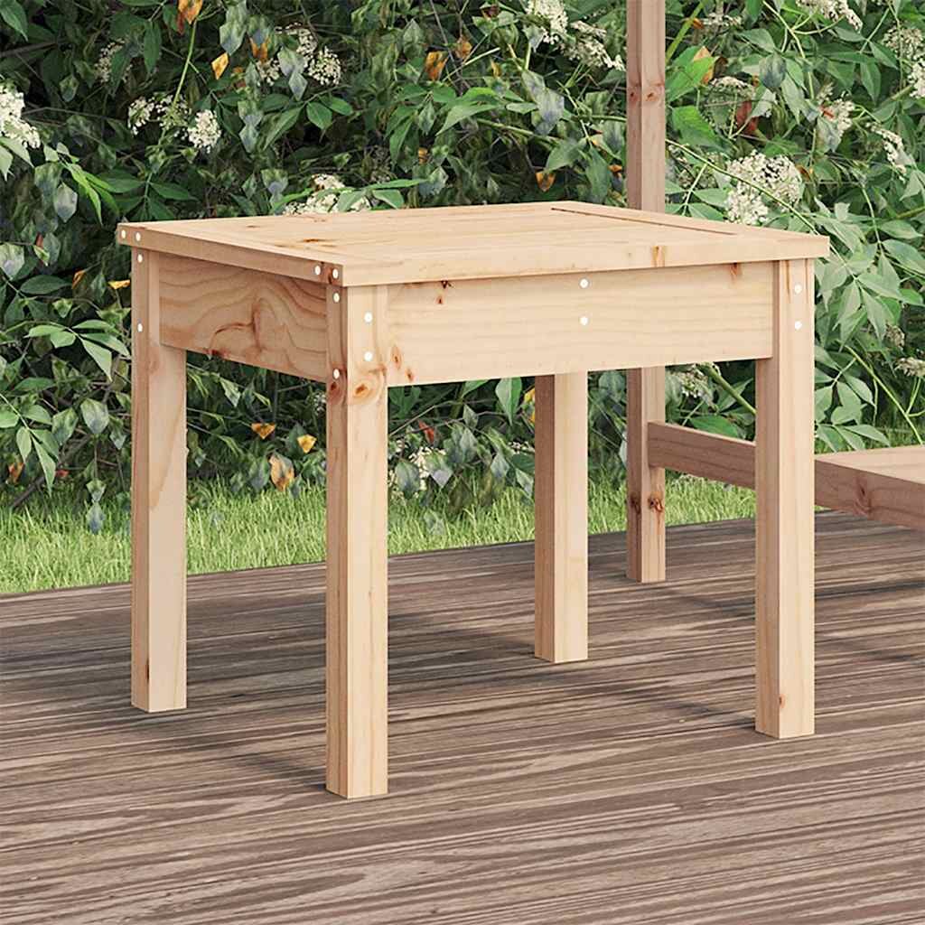vidaXL Градинска пейка 50x44x45 см борово дърво масив