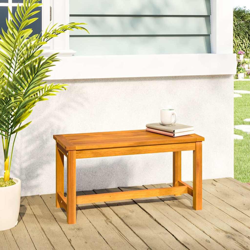 vidaXL Градинска пейка 80x35x45 см масивна акация