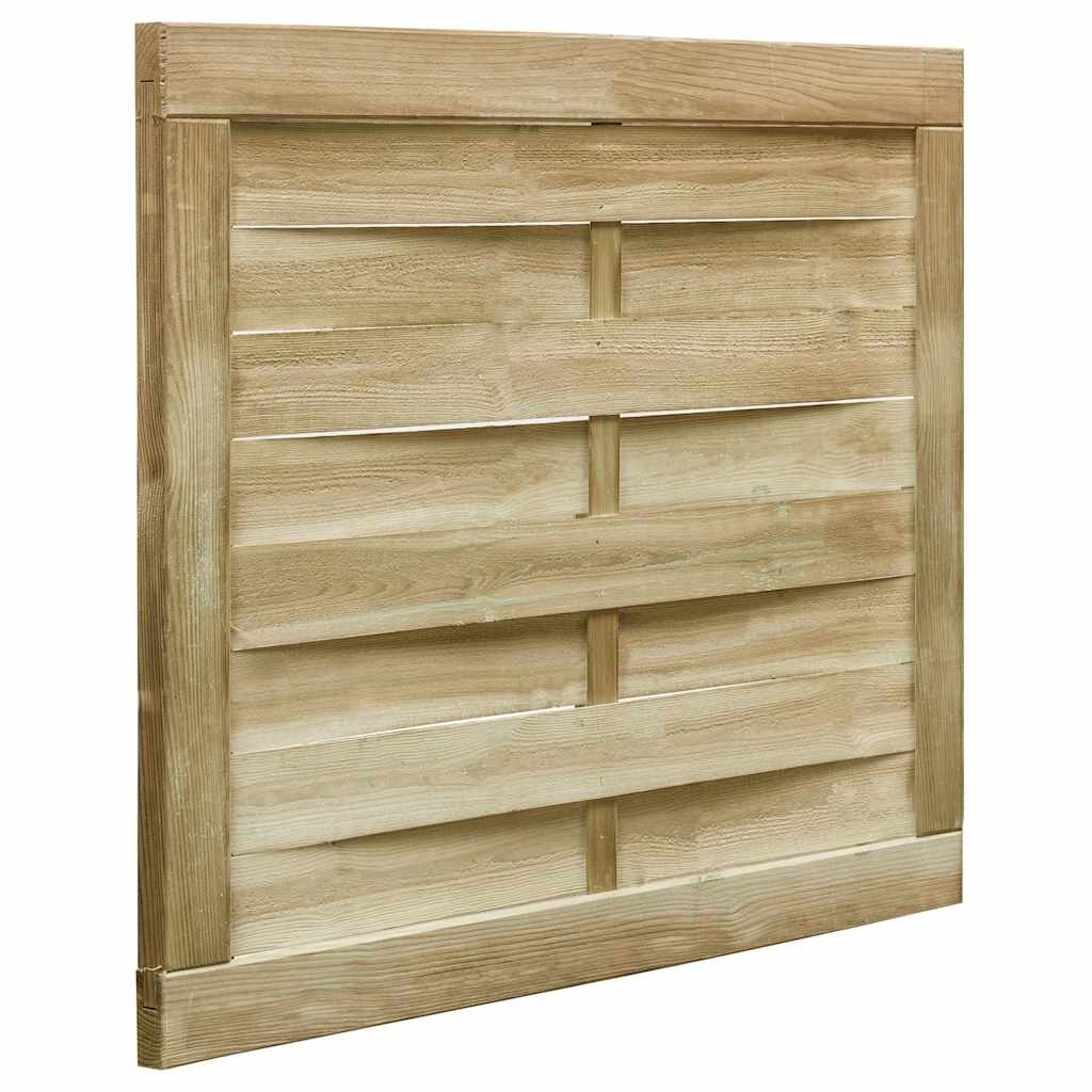 vidaXL Градинска порта импрегниран бор 100х75 см зелена импрегнация