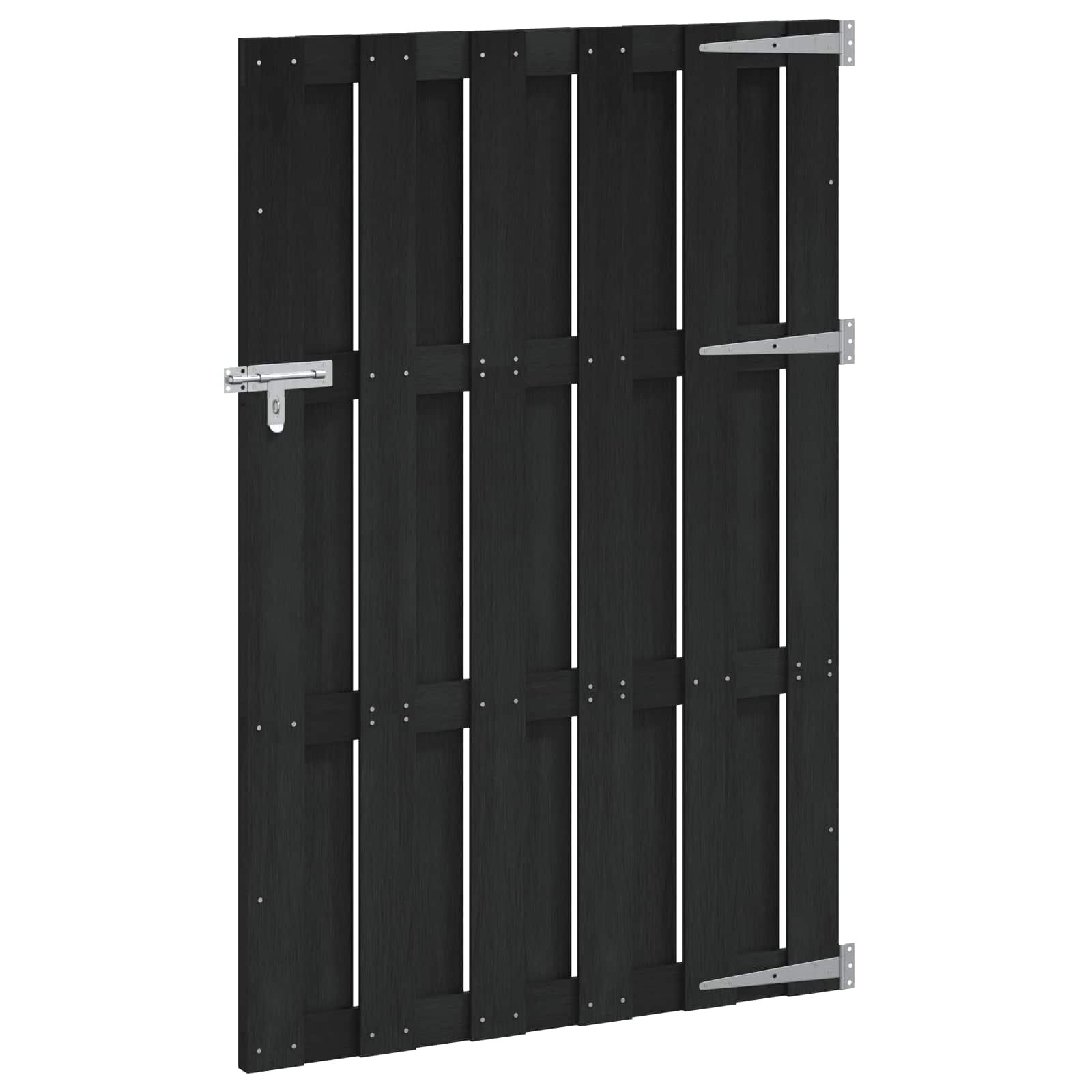 vidaXL Градинска порта WPC 100x150 см сива