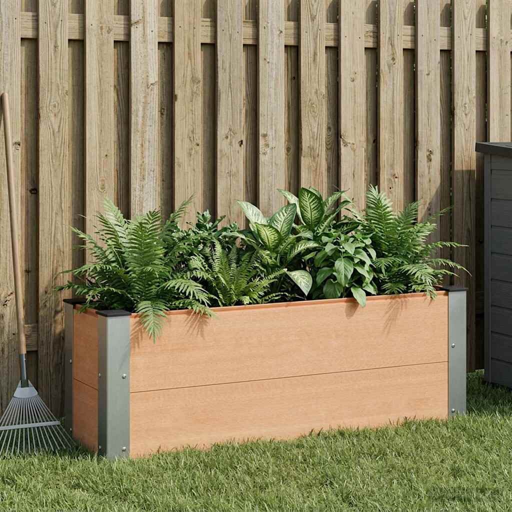 vidaXL Градинска повдигната леха Кафяво 100 x 30 x 36 cm