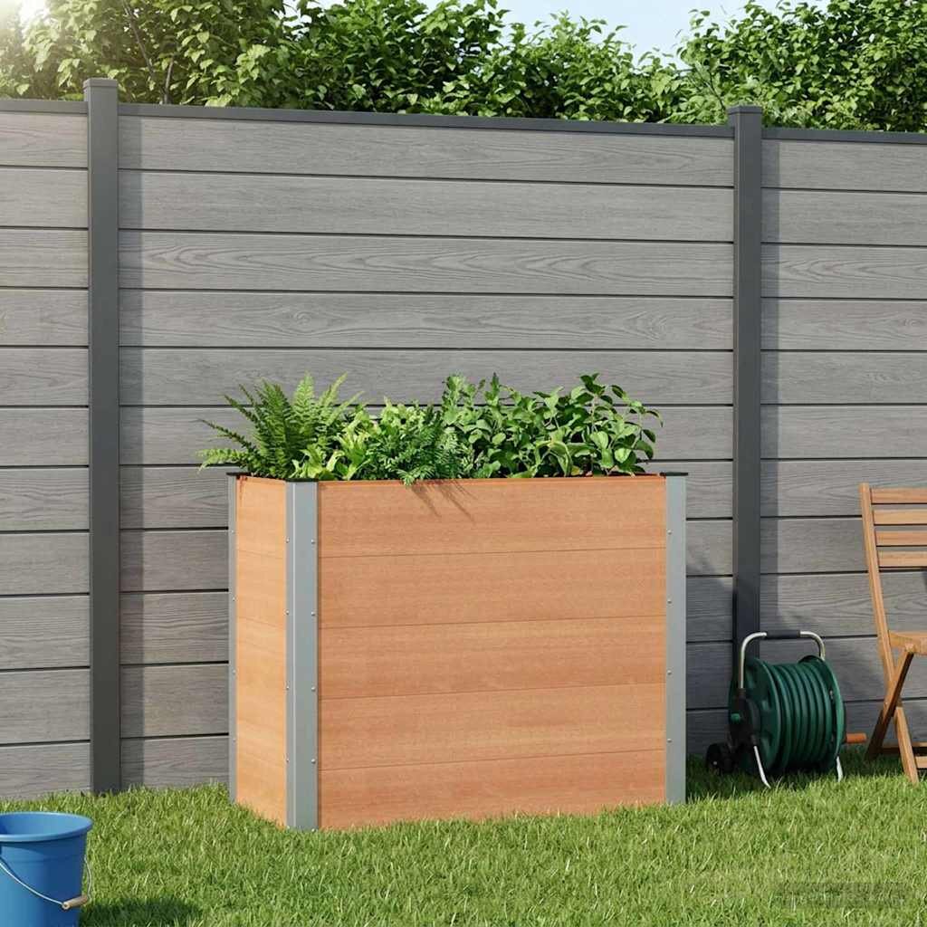 vidaXL Градинска повдигната леха Кафяво 100 x 50 x 91 cm