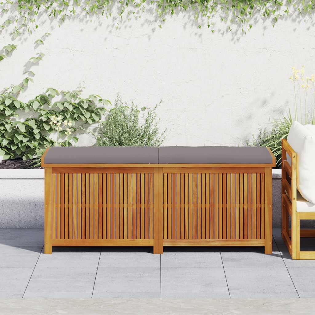 vidaXL Градинска ракла 150x50x605 см акация масив