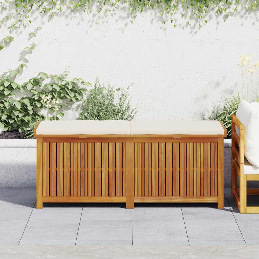 vidaXL Градинска ракла 150x50x605 см акация масив