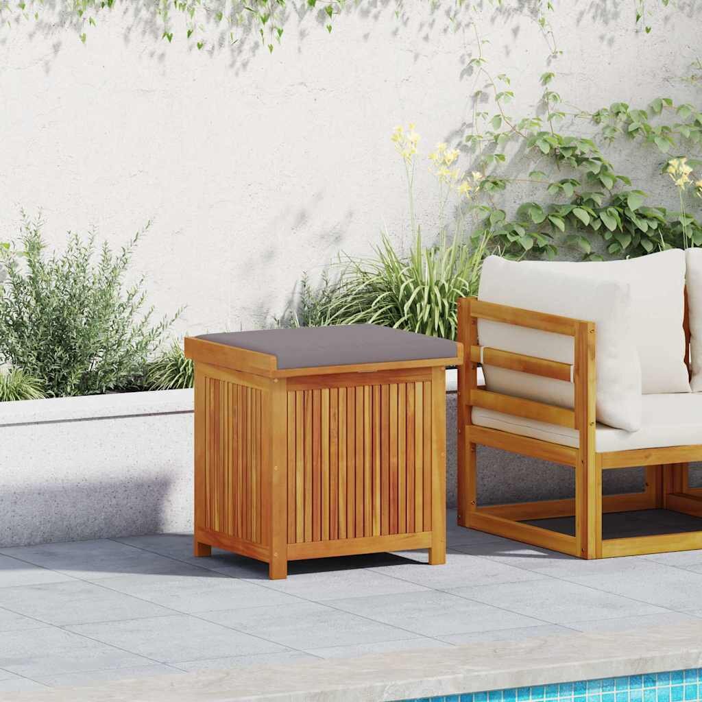 vidaXL Градинска ракла 60x50x61 см акация масив
