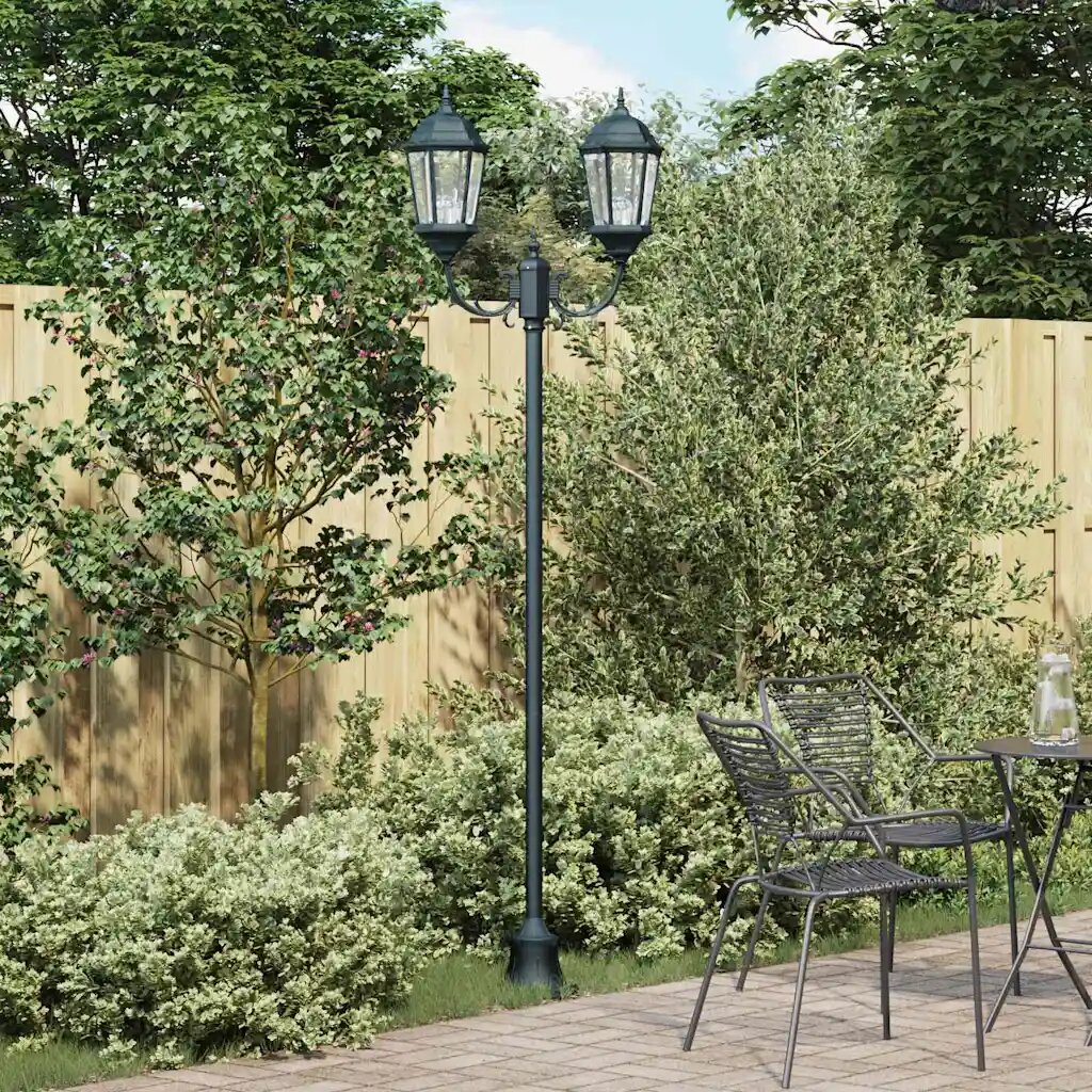vidaXL Градинска светлина 68 x 20 x 235 см Алуминий и стъкло